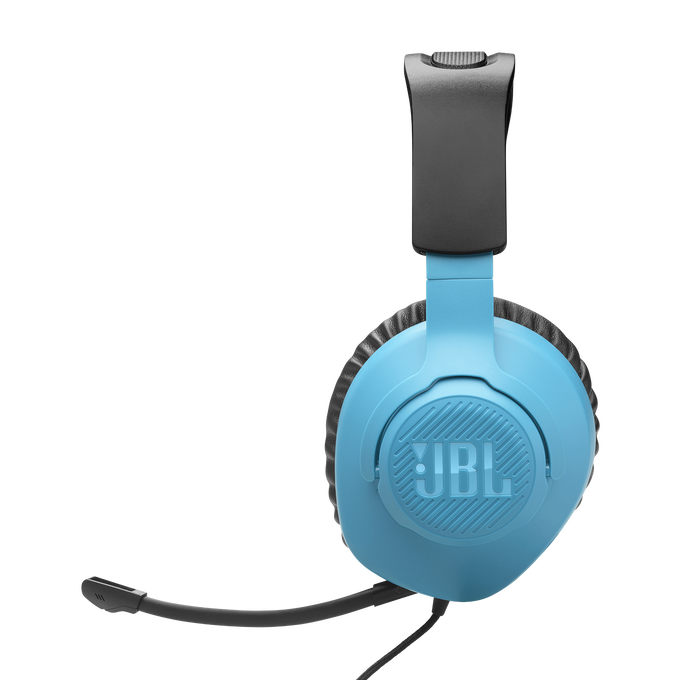 JBL Quantum 100N - Black - Wired over-ear gaming headset with detachable mic - Left image number null